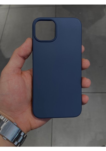 Iphone 13 ve 14 Uyumlu Içi Kadife Silikon Lansman Kılıf
