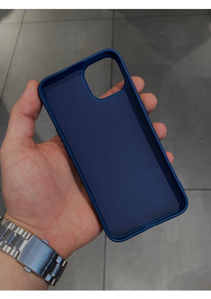 Iphone 13 ve 14 Uyumlu Içi Kadife Silikon Lansman Kılıf
