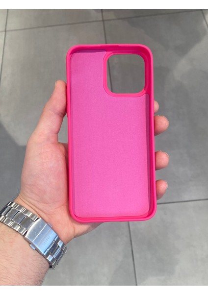 Iphone 14 Pro Max Uyumlu Içi Kadife Silikon Lansman Kılıf