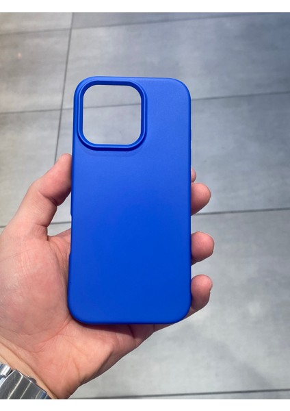 Iphone 16 Pro Uyumlu Içi Kadife Silikon Lansman Kılıf