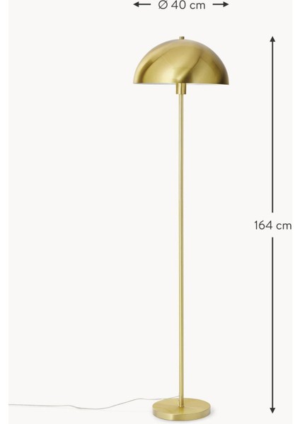 Mushroom Lambader Modern Dekoratif Metal Oturma Odası Çalışma Odası Zemin Lambası