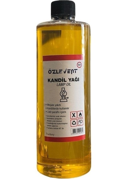 Luxury Klasik Amber Gaz Lambası + 250 ml Kandil Yakıtı Sarı + 50 cm Fitil 1 Adet fırsatları
