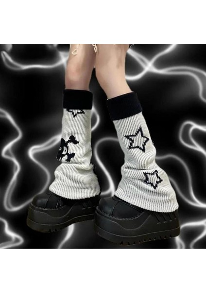 Luxury Gri Stars And Cute Monster Kışlık Kalın Bol Tozluk 1 Adet fiyatları