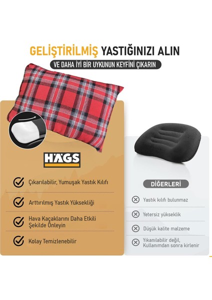 Luxury Kamp Yastığı, Seyahat Yastığı Silikon Elyaf Dolgulu Küçük Yastık Uçak Uçuş Yastığı 35X50CM Gri 1 Adet