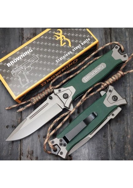 Luxury Browning M364 Haki Paracord Lu Çakı 1 Adet