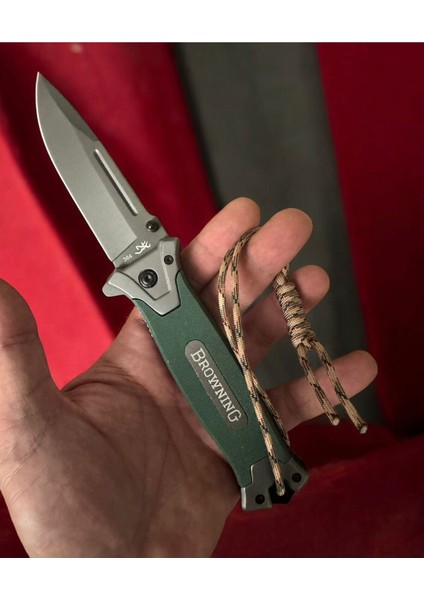 Luxury Browning M364 Haki Paracord Lu Çakı 1 Adet