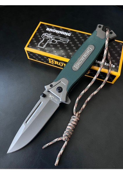 Luxury Browning M364 Haki Paracord Lu Çakı 1 Adet