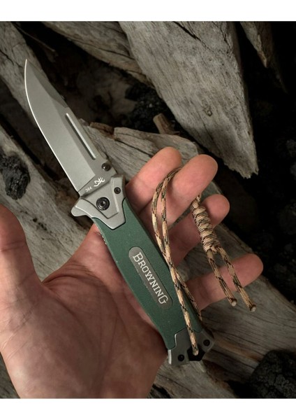 Luxury Browning M364 Haki Paracord Lu Çakı 1 Adet