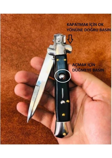 Luxury Çakı - Otomatik Emniyet Kilitli Stinless 1 Adet