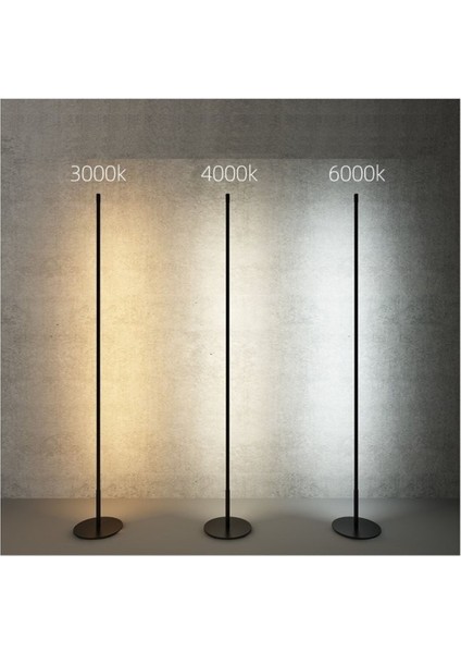 Dekoratif Köşe Premium LED Lambader 3000K Gün Işığı Ayaklı LED Işık Lambader