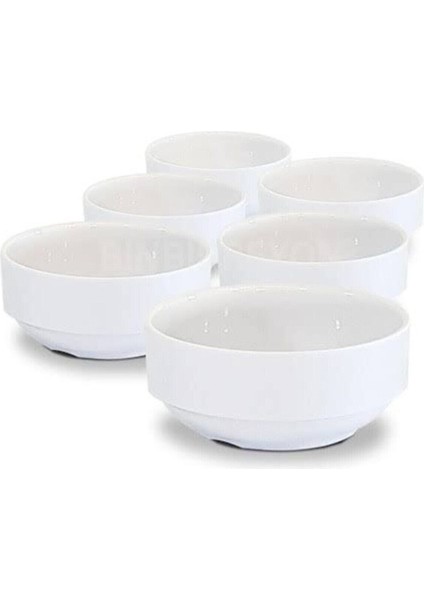 Luxury 13CM Kırılmaz Melamin Çorba Kasesi 6 Adet 13X5CM Derin Tas Hesaplı Yoğurt Hoşaf Sütlaç Aşure Kabı 1 Adet