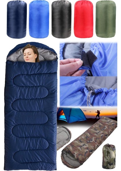 Luxury Büyük Boy Xl Battaniye Olarak Kullanılabilir Rüzgar Emici Deprem ve Afetler Için Uyku Tulumu Çantalı 1 Adet