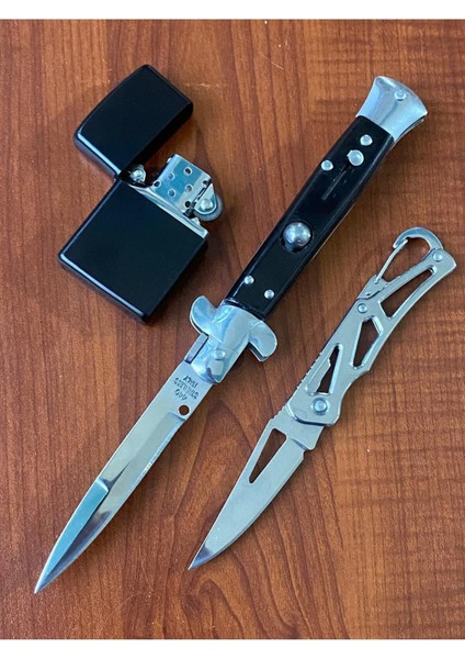Kamp Outdoor Çelik Italyan Stletto Çakı Set 1 Adet