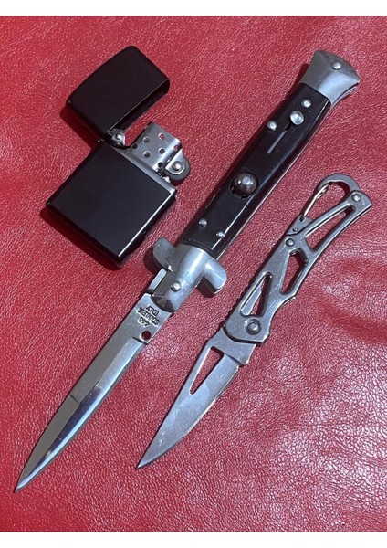 Kamp Outdoor Çelik Italyan Stletto Çakı Set 1 Adet
