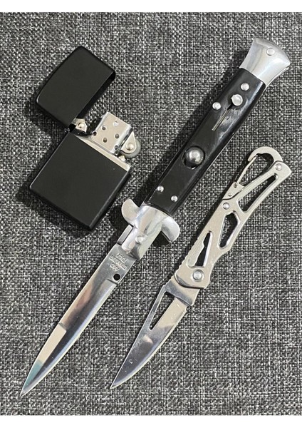 Kamp Outdoor Çelik Italyan Stletto Çakı Set 1 Adet