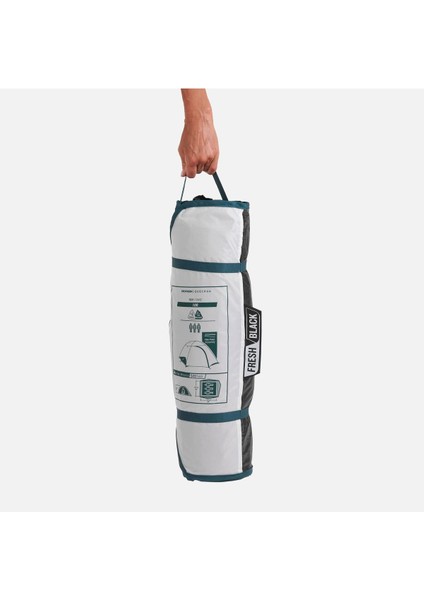 Luxury Quechua 3 Kişilik Kamp Çadırı - MH100 Fresh & Black 1 Adet