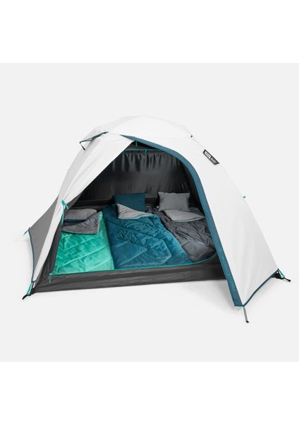 Luxury Quechua 3 Kişilik Kamp Çadırı - MH100 Fresh & Black 1 Adet