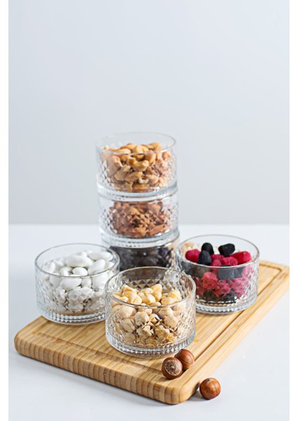Luxury Elusia Stars 6'lı Cam Kase Çerezlik , Magnolia , Puding Kasesi Tatlı Sunum 200 ml 1 Adet modelleri