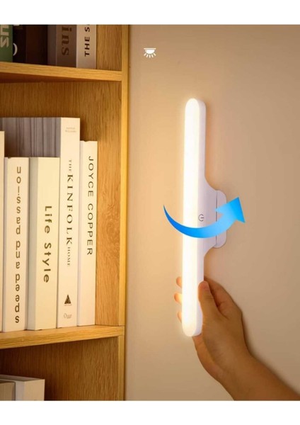 Luxury Mr LED Lamba 3 Renk Mutfak Tezgah Çalışma Masası Okuma Ders Lambası Aydınlatma Şarjlı 1 Adet