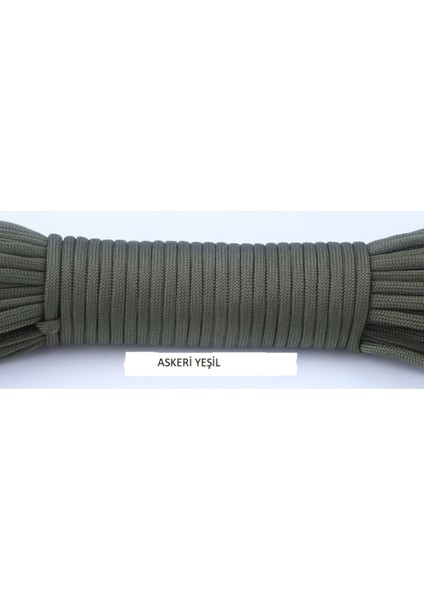 Luxury Askeri Yeşil Paracord 550 4mm 7 Çekirdek Paraşüt Ipi 5 Metre 1 Adet