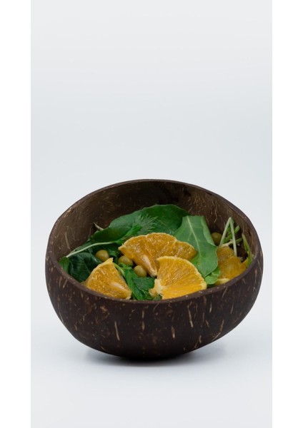 Luxury El Yapımı Klasik Hindistan Cevizi Kasesi -Coconut Bowl Smooth 1 Adet