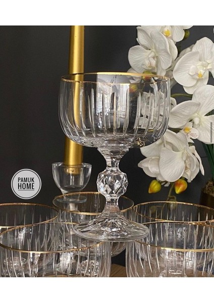 Luxury 6 Kişilik Ayaklı Dondurmalık,sütlaç,magnolia Kasesi 1 Adet