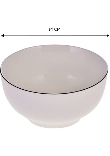 Luxury Elica Porselen Tekli Kase 14 cm 1 Adet fırsatları