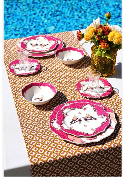 Luxury Allure Pembe Porselen Kase 14 cm 1 Adet