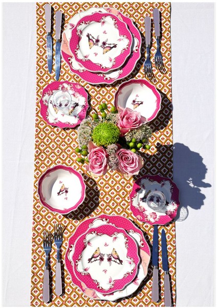 Luxury Allure Pembe Porselen Kase 14 cm 1 Adet
