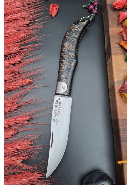 Luxury Outdoor Piknik Çakısı Kamp Bıçağı Çakısı Bıçak El Yapımı 23 cm 1 Adet