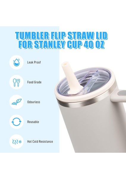 Luxury The Quencher H2.0 Flowstate Tumbler | 30 Oz Uyumlu Pipetli Termos Sızdırmaz Kapak Sızdırmaz Seti 1 Adet