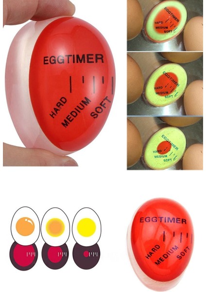 Luxury Dublör Yumurta Zamanlayıcı Egg Timer ile Rafadan Kayısı ve Pişmiş Yumurta Haşlayabilirsiniz 1 Adet