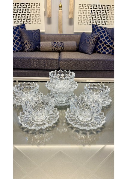 Luxury 6 Kişilik 12 Parça Çerezlik Takımı 1 Adet