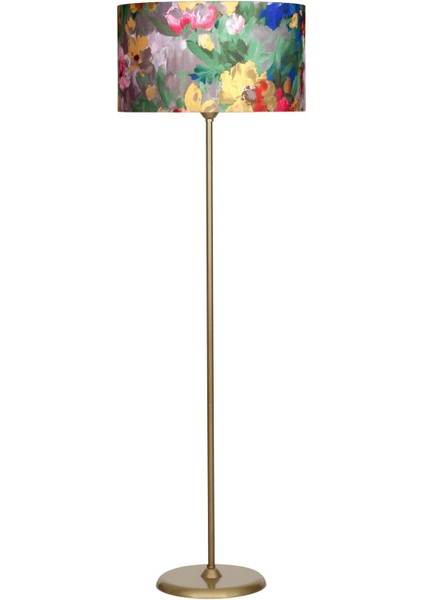 Conic Eskitme Tek Ayaklı Metal Düz Lambader - Violet