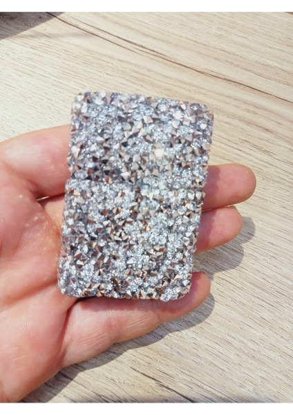 Luxury Gümüş Sivri Taşlı Zippo Çakmak 1 Adet