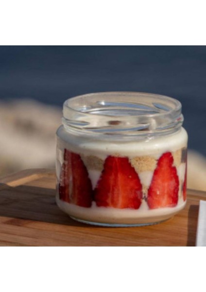 Luxury Magnolya Bardağı Magnolia Puding Renkli Kapaklı Tatlı Cup Kase Magnolia Kavanozu Seti 300 cc 6 Adet 1 Adet