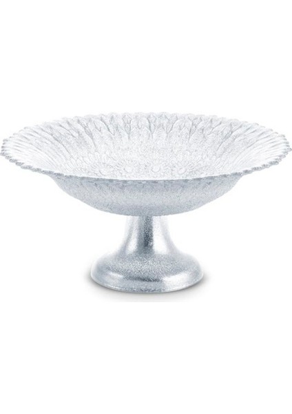 Luxury Bryan Dekoratif Ayaklı Şekerlik Silver 22 cm 1 Adet