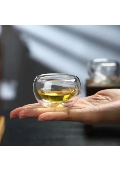 Luxury Mini Boy Kahve Yanı Çift Çidarlı 6 Lı Pinterest Stil Sosluk (75ML) 1 Adet indirimleri