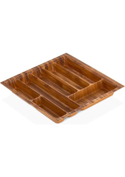 Luxury 36X36 7 Gözlü Çekmece Içi Ahşap Renk Kaşıklık Ücretsiz Kesim (Max 33X32,5 Cm'e Kesilir) 1 Adet