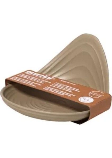 Luxury Guzzini Tierra 2'li Atıştırma Kabı Kil Rengi 1 Adet