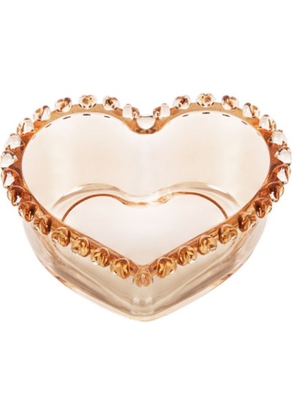 Luxury Glory Cam Amber Kalp Kase 13 cm 1 Adet