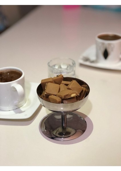 Luxury Çelik Ayaklı Lokumluk Ikramlık Sunumluk & Dondurmalık 1 Adet