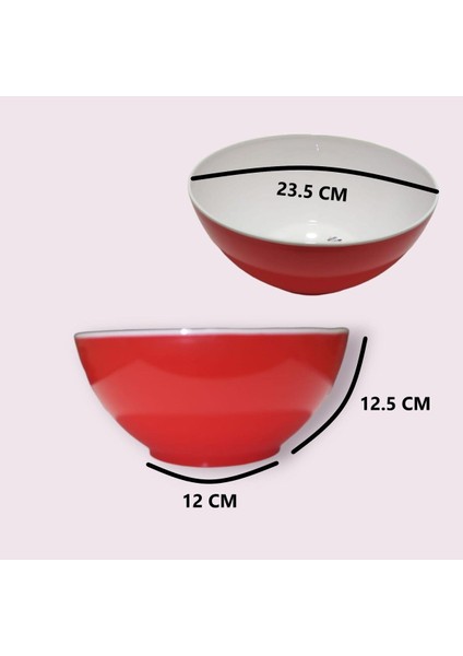 Luxury Zambak Elegant Çift Renkli Kase 3lt 1 Adet