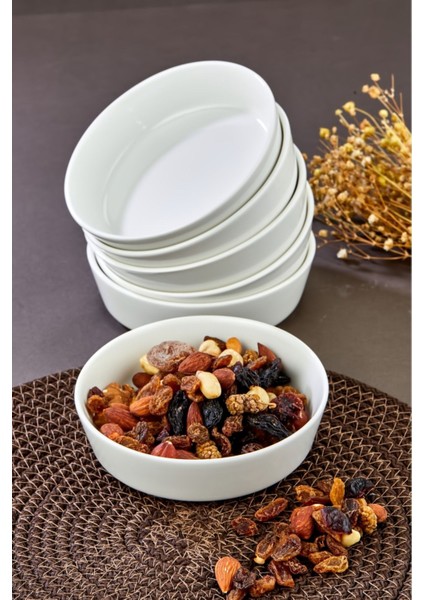 Luxury 6'lı Porselen Retro 13 cm Kase,kahvaltılık Ikramlık Çerezlik Set. 1 Adet