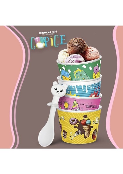 Luxury Cupice Ice Cream - Kupa Dondurma Set 1 Adet