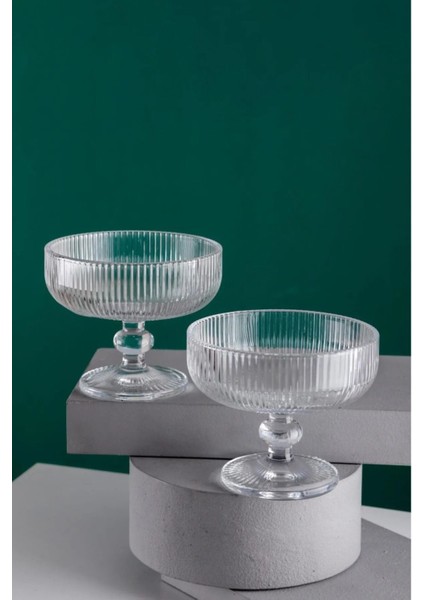 Luxury Aster 2 Adet Çerezlik Şekerlik Sunumluk Kase 310 ml 1 Adet