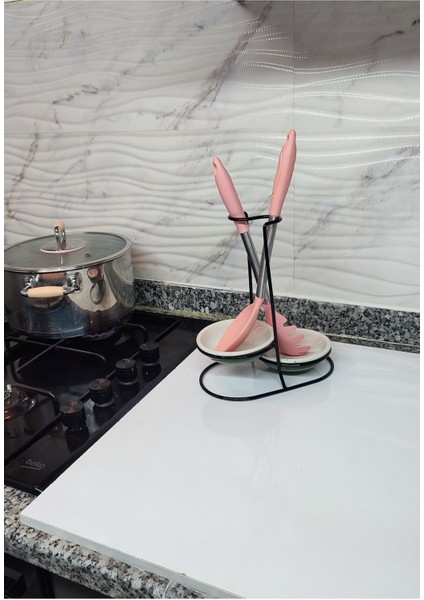 Luxury Çiftli Yönlü Dikey Kirli Kepçe, Kaşık, Süzgeç, Kevgir Altlığı 1 Adet