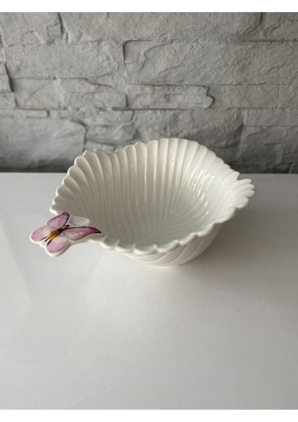 Luxury Noble Life Marul Kase Kelebekli Pembe 20X17X8 cm 1 Adet