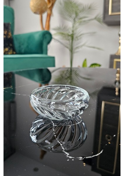 Luxury 6 Lı Yuvarlak Balık Sırtı Çerez Meyve ve Meze Sunum Tabağı | Çezerlik Sunum Tabağı 1 Adet