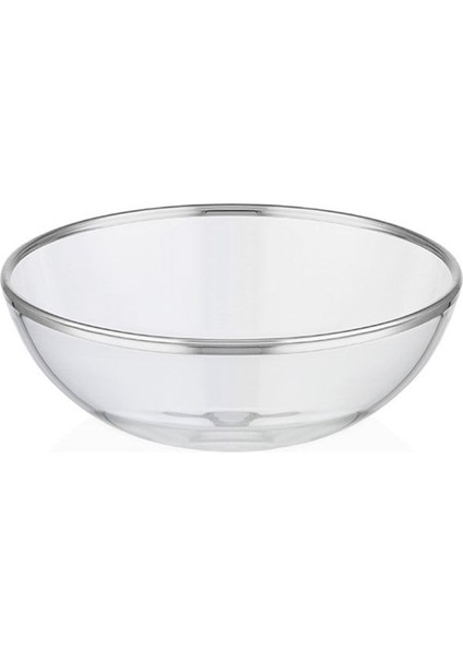 Luxury Dalia Platin Yaldızlı 17 cm Cam Kase 9-01070066 1 Adet